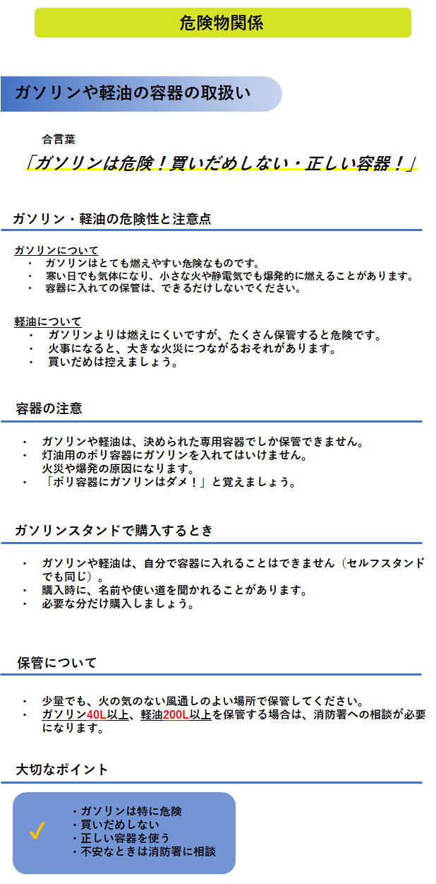 危険物関係 資料（画像）